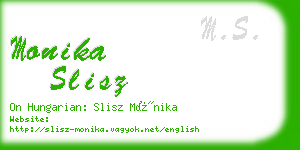 monika slisz business card